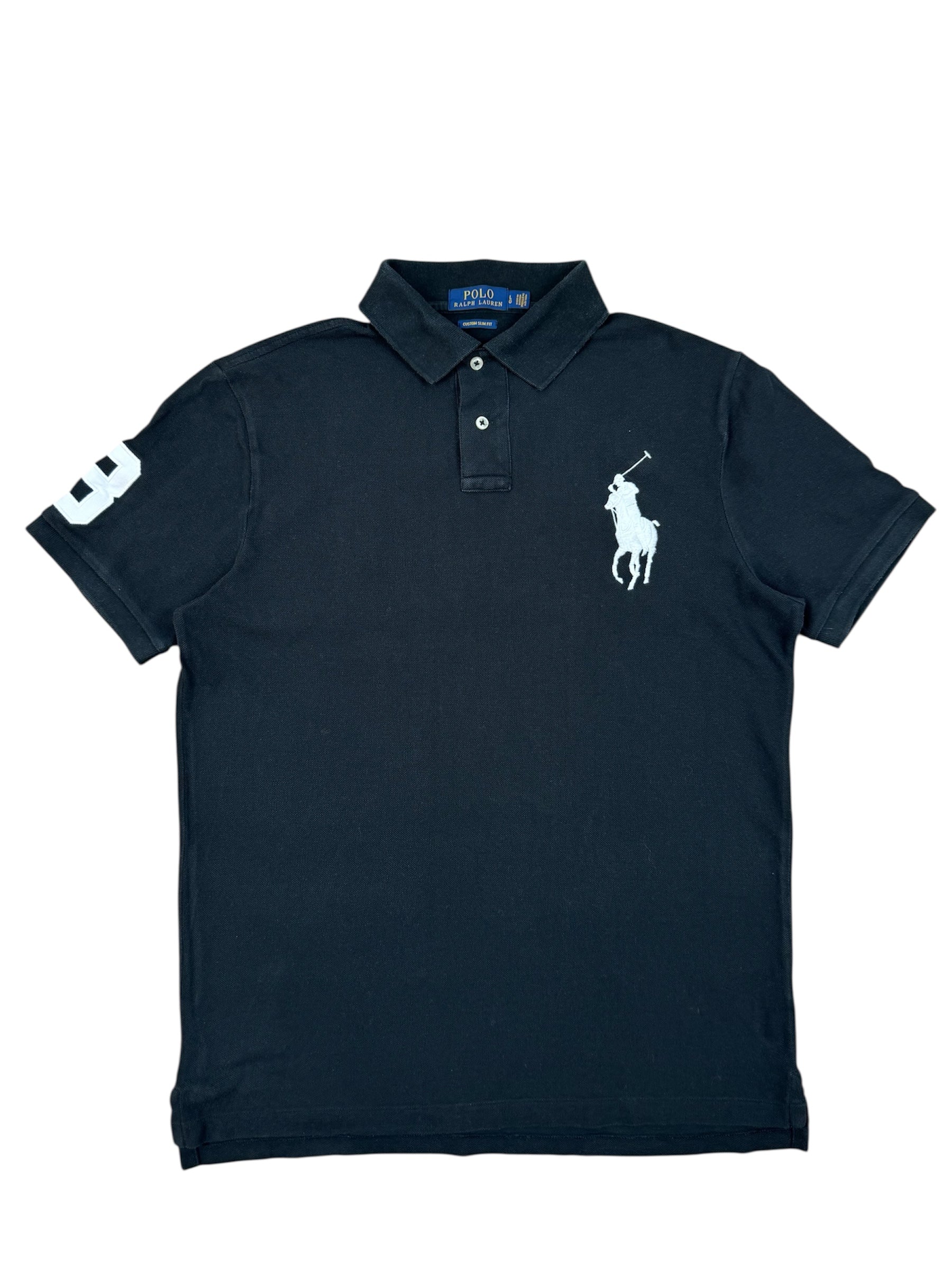 Ralph Lauren black poloshirt size L.