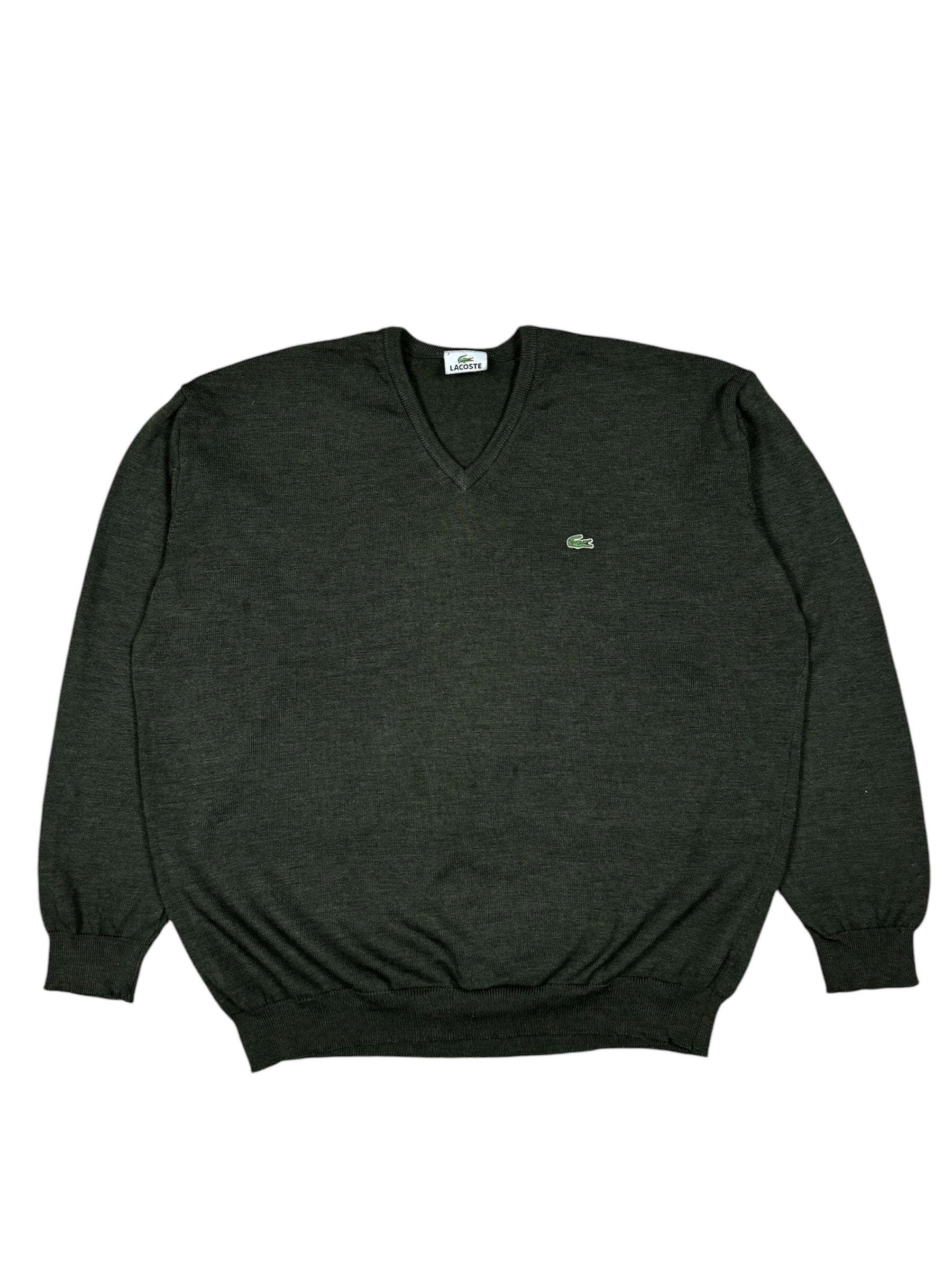 Dunkelgrünes Lacoste Sweatshirt in XXL.