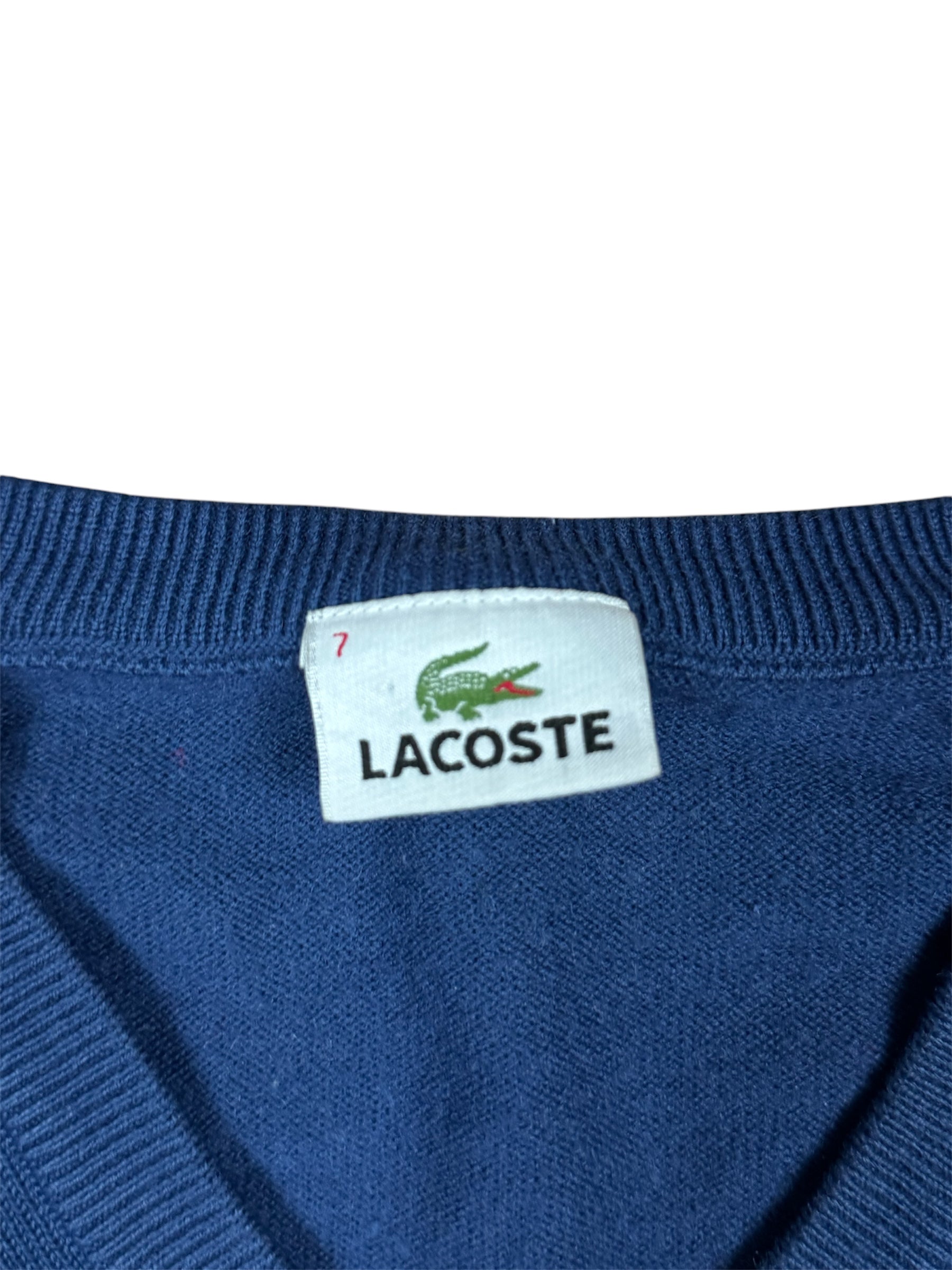 Blaues Lacoste Sweatshirt in Größe XXL mit Etikett.