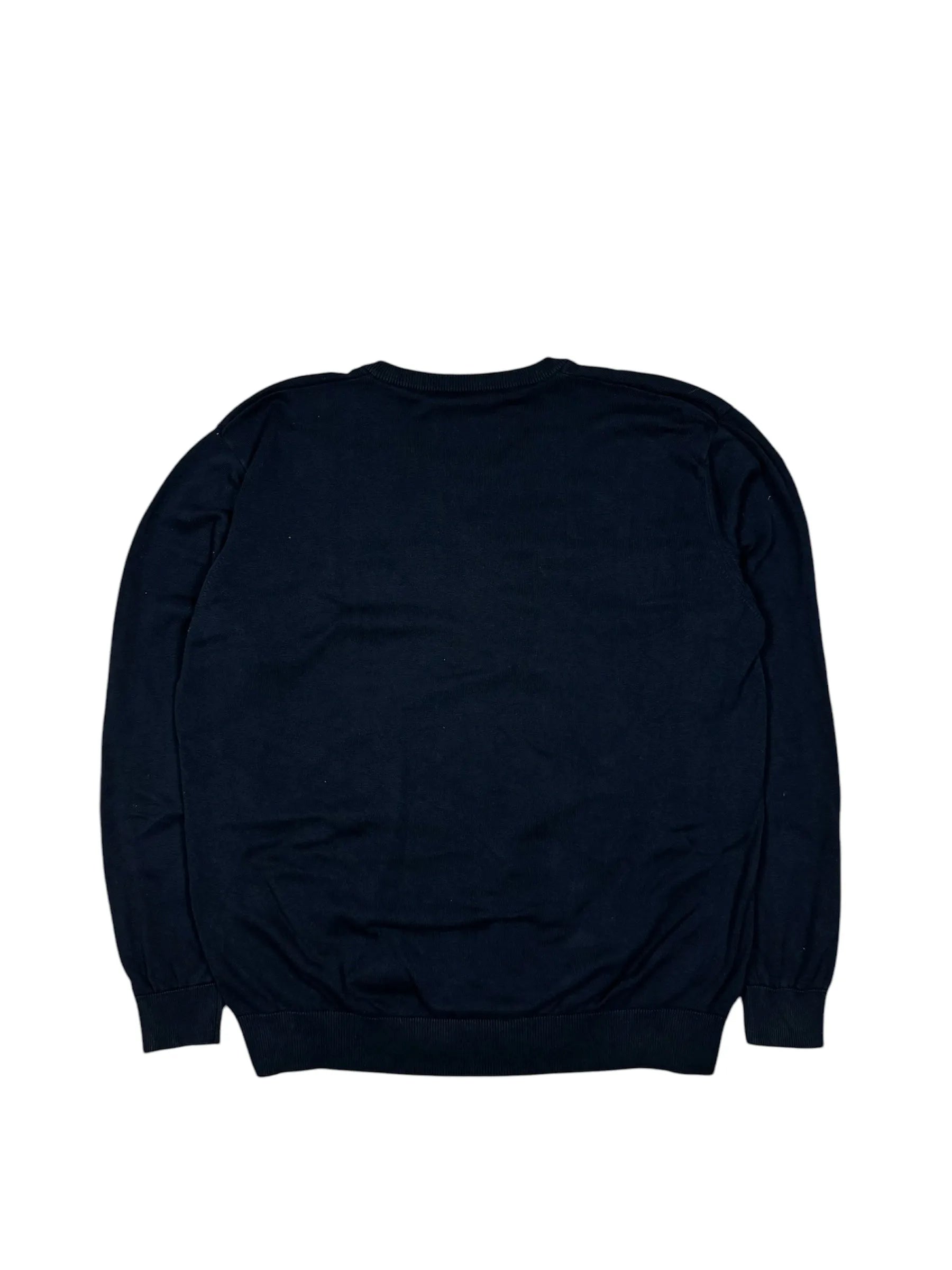 Dunkelblauer Lacoste Sweatshirt in Größe XL, hochwertig und elegant.