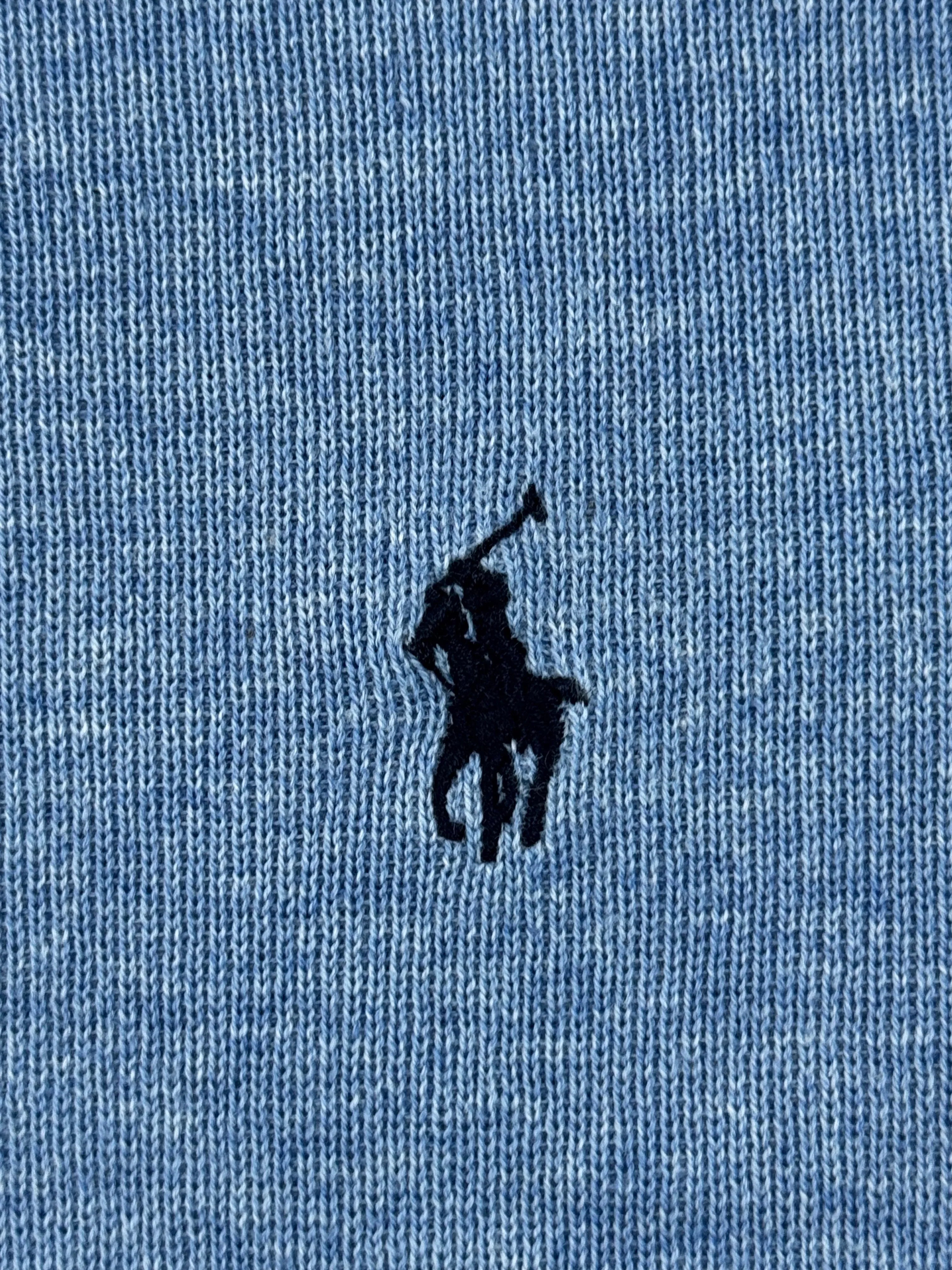 Blaues Ralph Lauren Sweatshirt in Größe S mit ikonischem Logo.