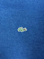 Blaues Lacoste Sweatshirt in Größe XXL mit Krokodil-Logo.