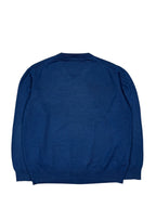 Blaues Lacoste Sweatshirt in Größe XXL, Rückansicht, lässiger Stil.