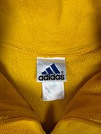 Adidas Vintage Fleece in Gelb-Schwarz Größe S mit Labelansicht.