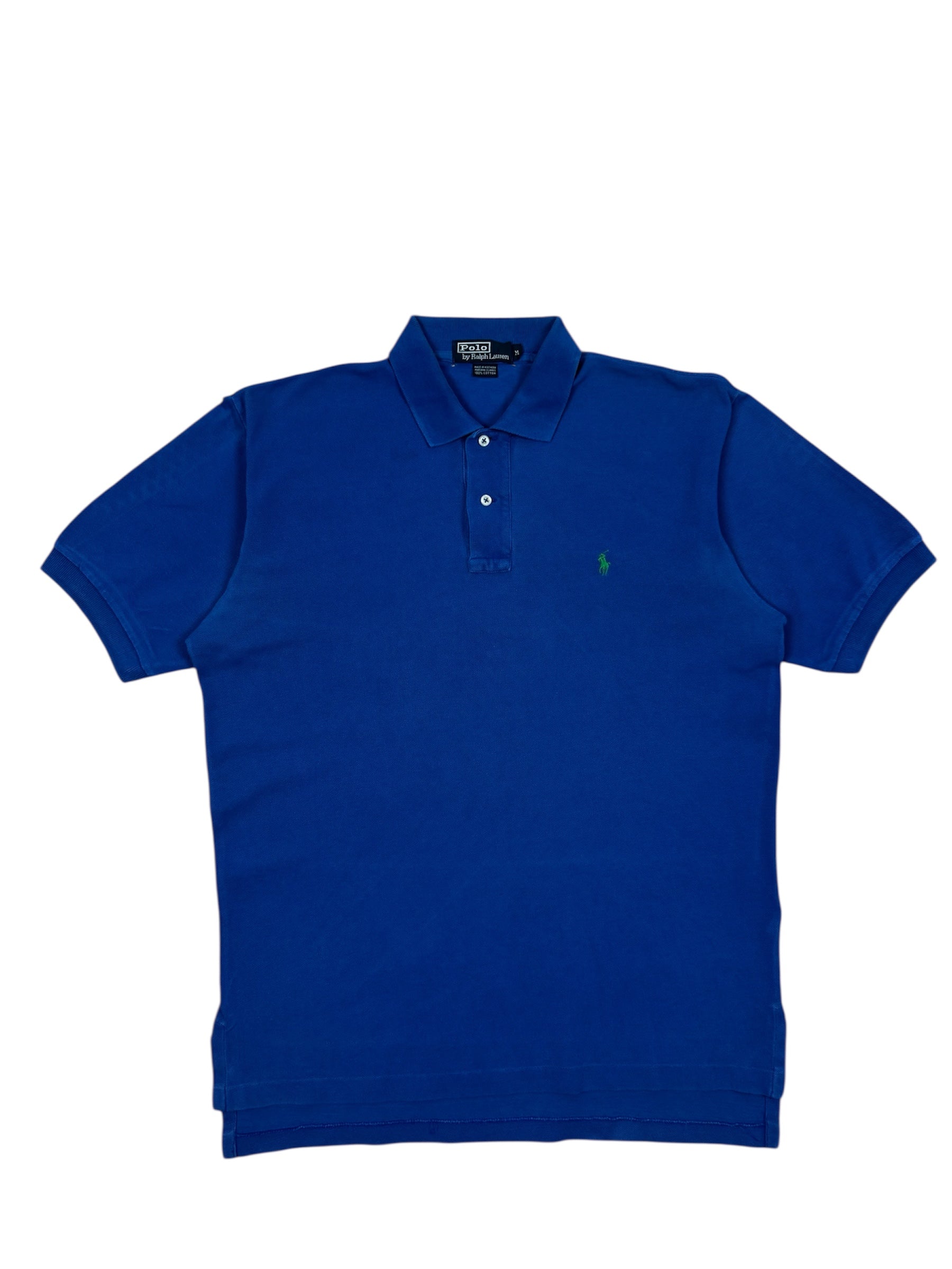 Blue Ralph Lauren Poloshirt in size M, vintage style.