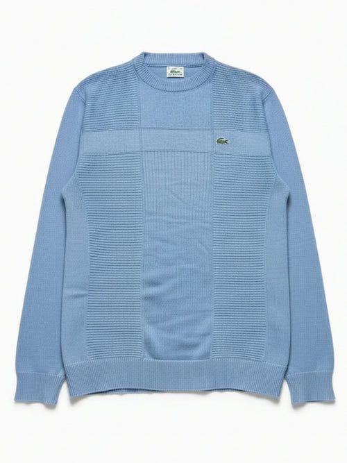 Lacoste Vintage Pullover Hellblau – Vorderansicht