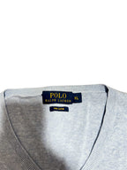 Ralph Lauren Sweatshirt in helles Babyblau, Größe L, mit Logo auf der Brust.
