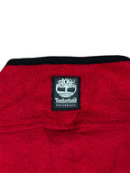 Timberland Fleecejacke in Rot und Schwarz, Größe S, atmungsaktiv und ideal für Outdoor-Aktivitäten.