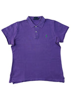 Lila Ralph Lauren Poloshirt in Größe XL, eleganter figurbetonter Schnitt.