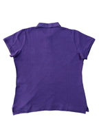 Lila Ralph Lauren Poloshirt in Größe XL, figurbetonter Schnitt.