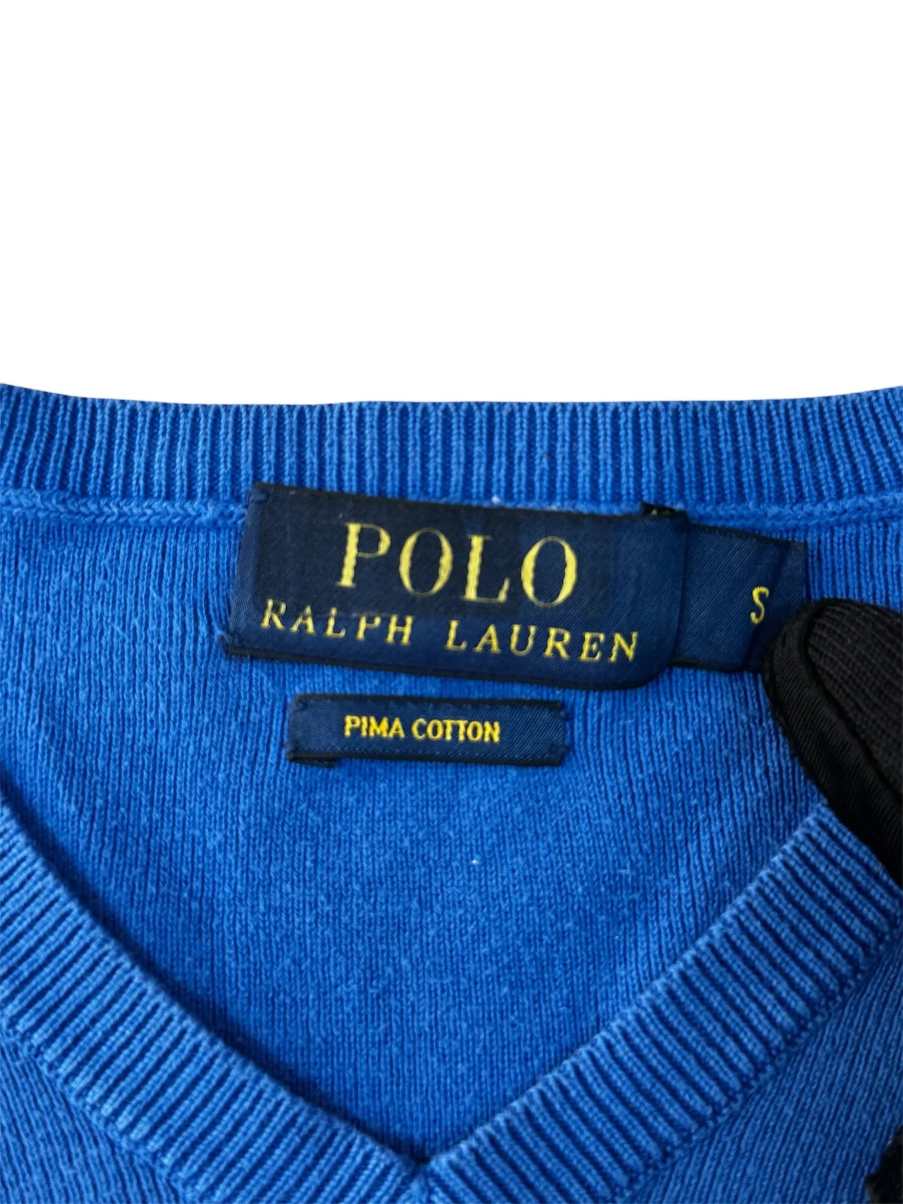 Blauer Ralph Lauren Sweatshirt in Größe S, aus hochwertigen Materialien für Stil und Komfort, mit Markenetikett.