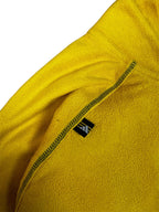 Adidas Vintage Fleece in Gelb-Schwarz, Größe S, Retro-Mode.