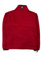 Timberland Fleecejacke in Rot und Schwarz, Größe S, perfekt für Outdoor-Aktivitäten.