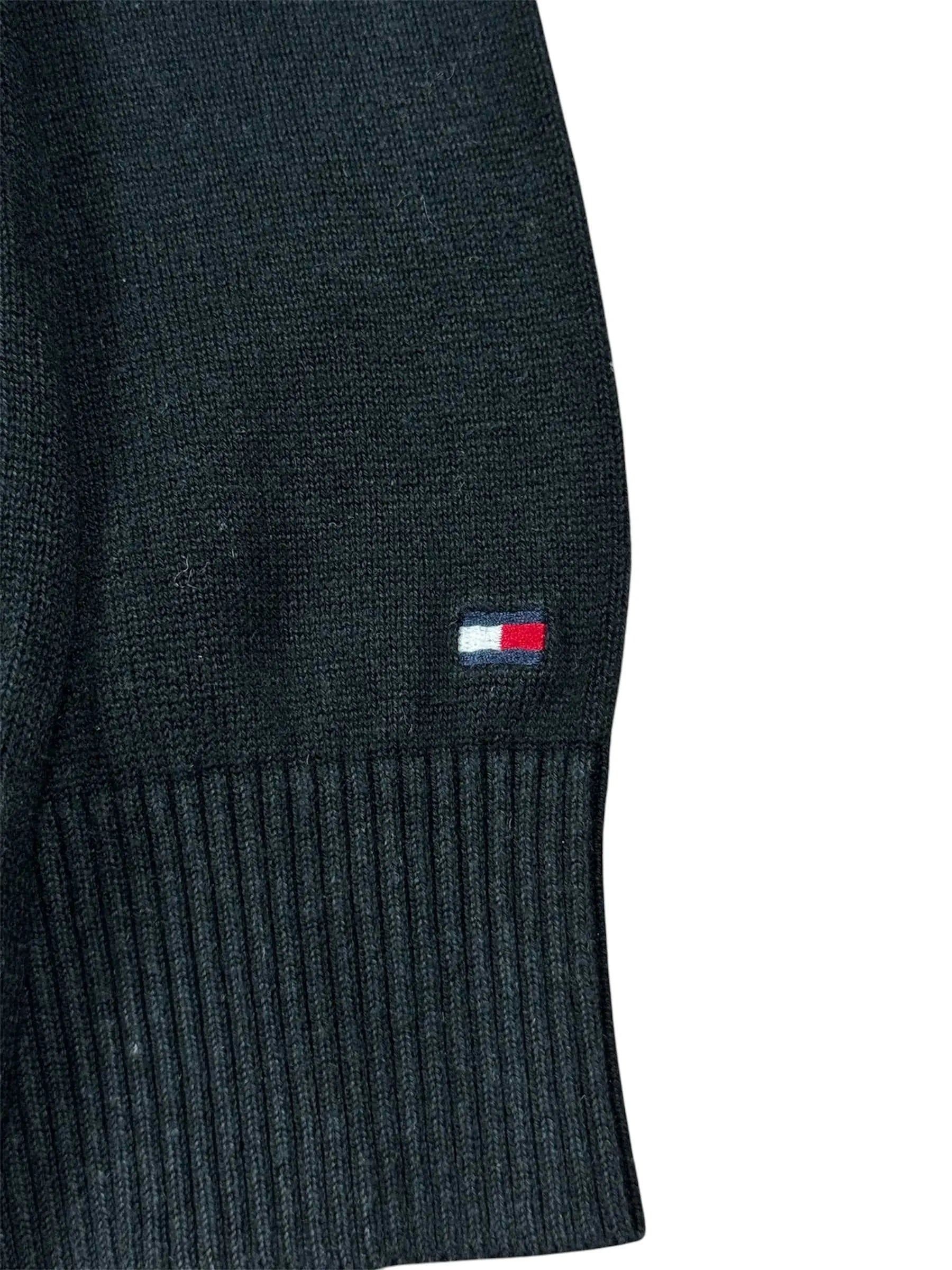 Tommy Hilfiger Sweatshirt in schwarz/grau, weinrotkariert, Größe XXL.