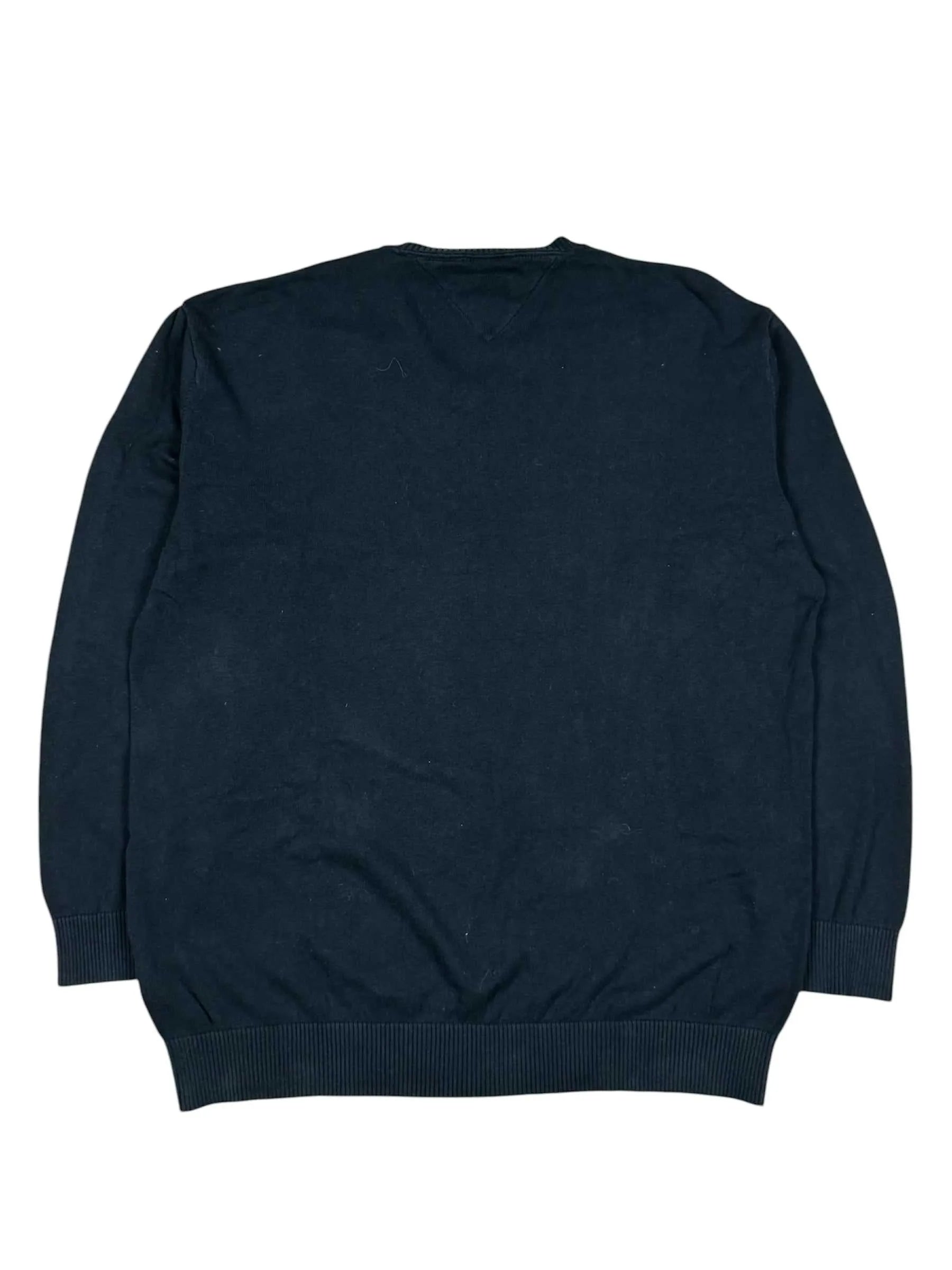 Tommy Hilfiger Sweatshirt in Schwarz/Grau-Weinrot kariert, Größe XXL, fast neuwertig.