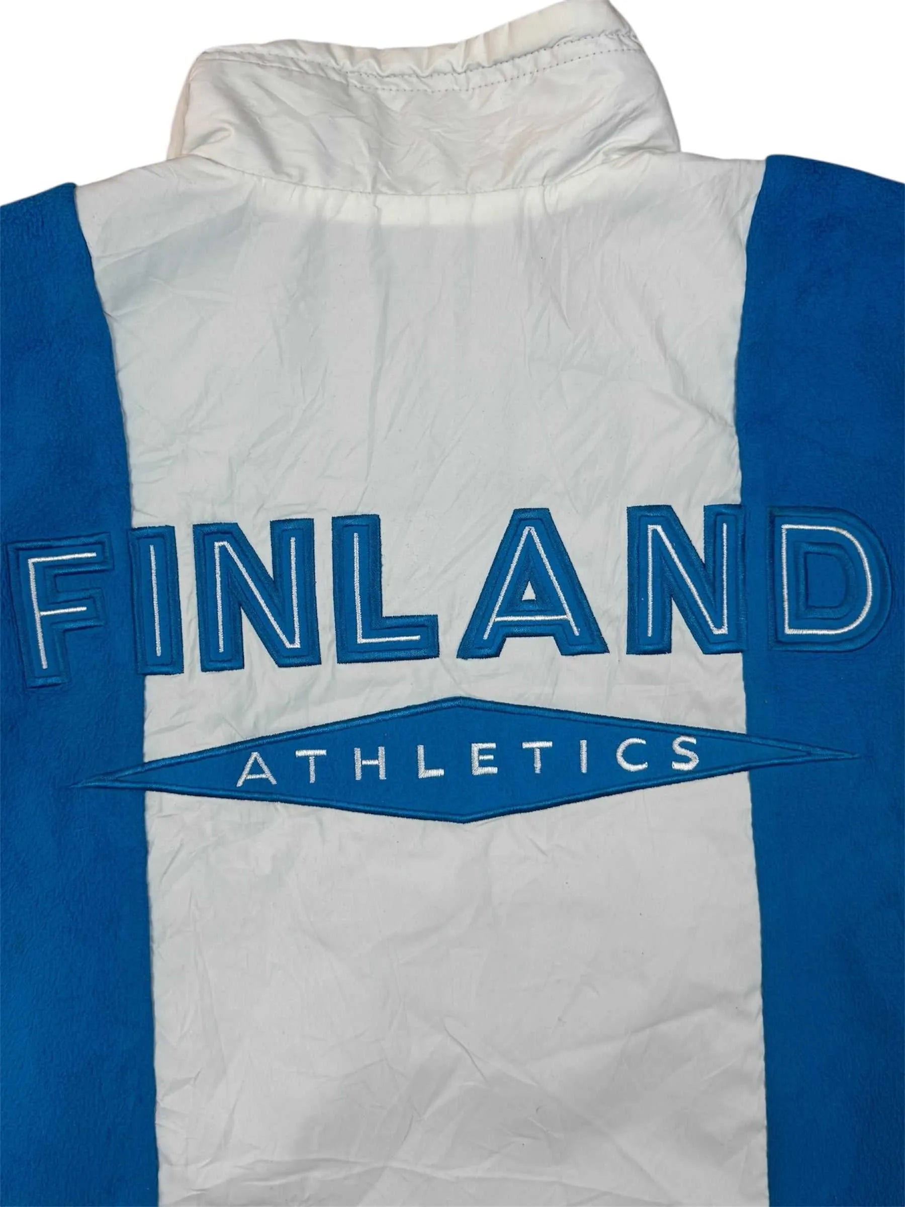 Nike Vintage Fleecejacke in Blau und Weiß, Größe 2XL, fast neuwertiger Zustand.