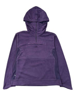 Lila Adidas Fleece, Größe M, ideal für Sport und Alltag.