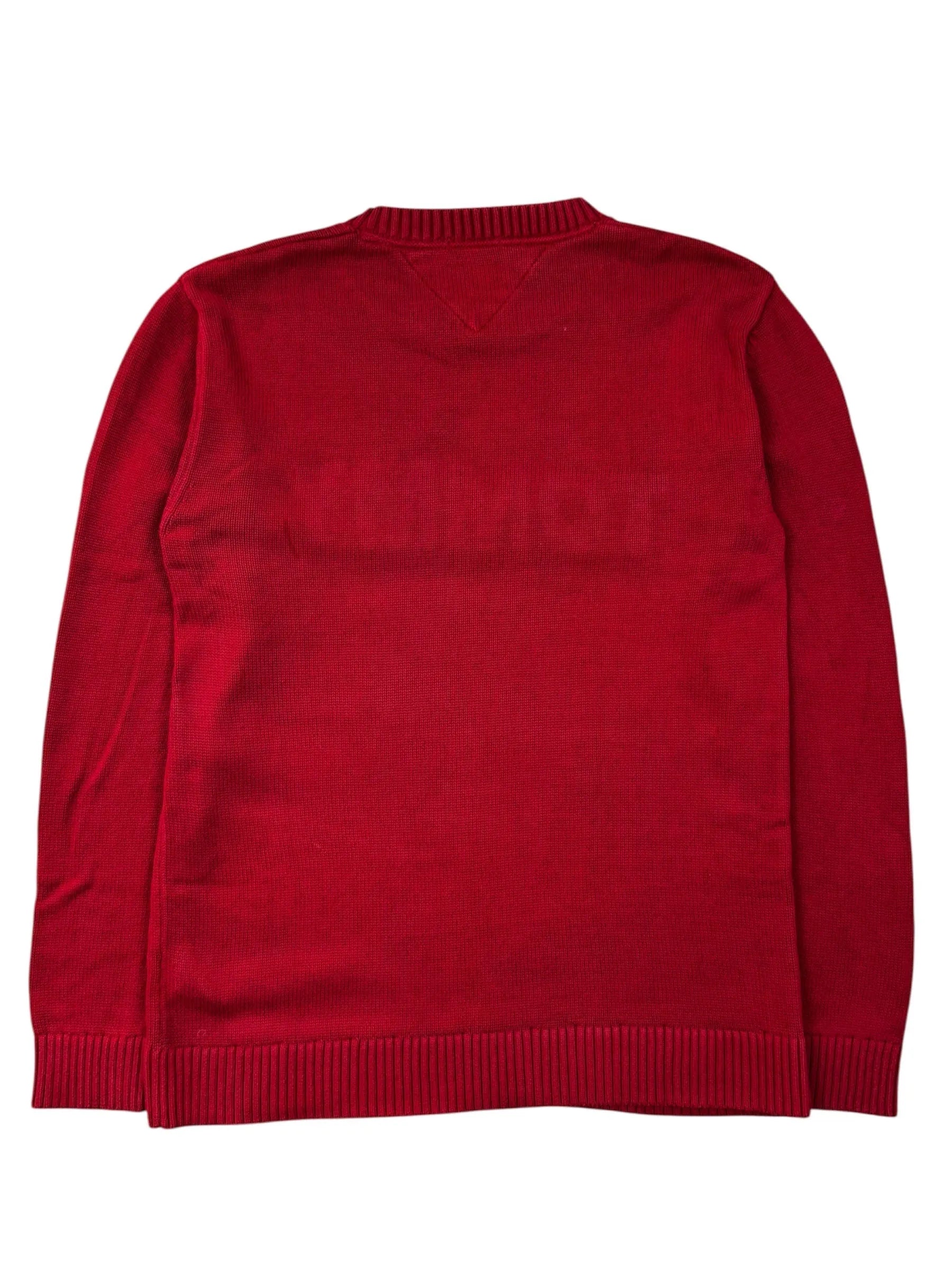 Tommy Hilfiger Pullover in Rot, Größe S, hochwertige Qualität, zeitloses Design.