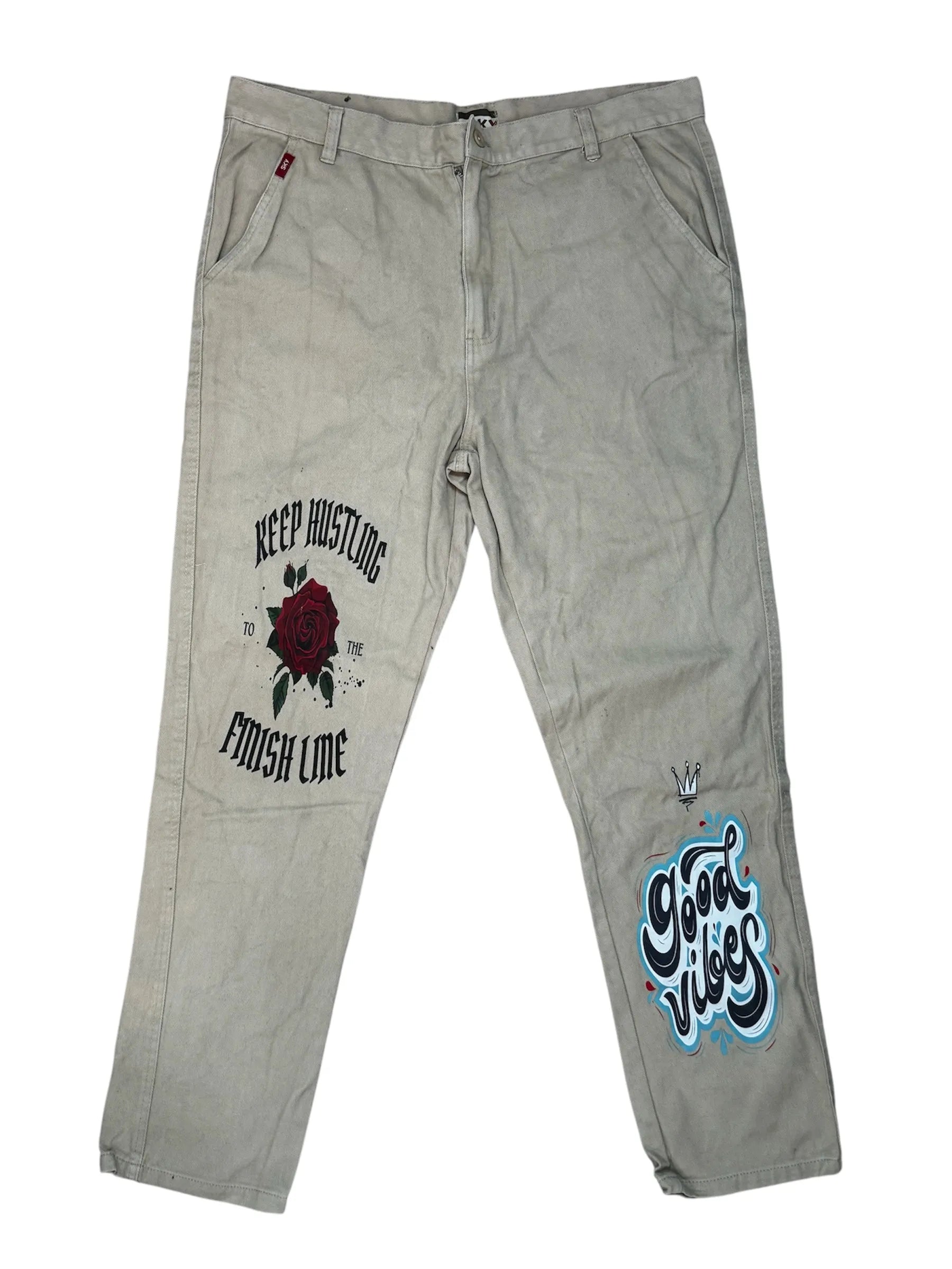 printet vintage baggy