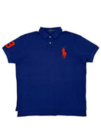 Dunkelblaues Ralph Lauren Poloshirt, Größe XXL, zeitloser Klassiker.
