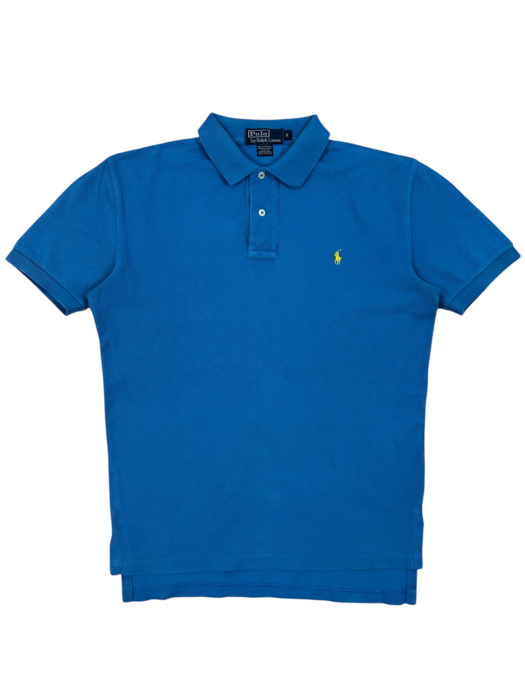 Ralph Lauren Poloshirt in light blue, size S, vintage style.