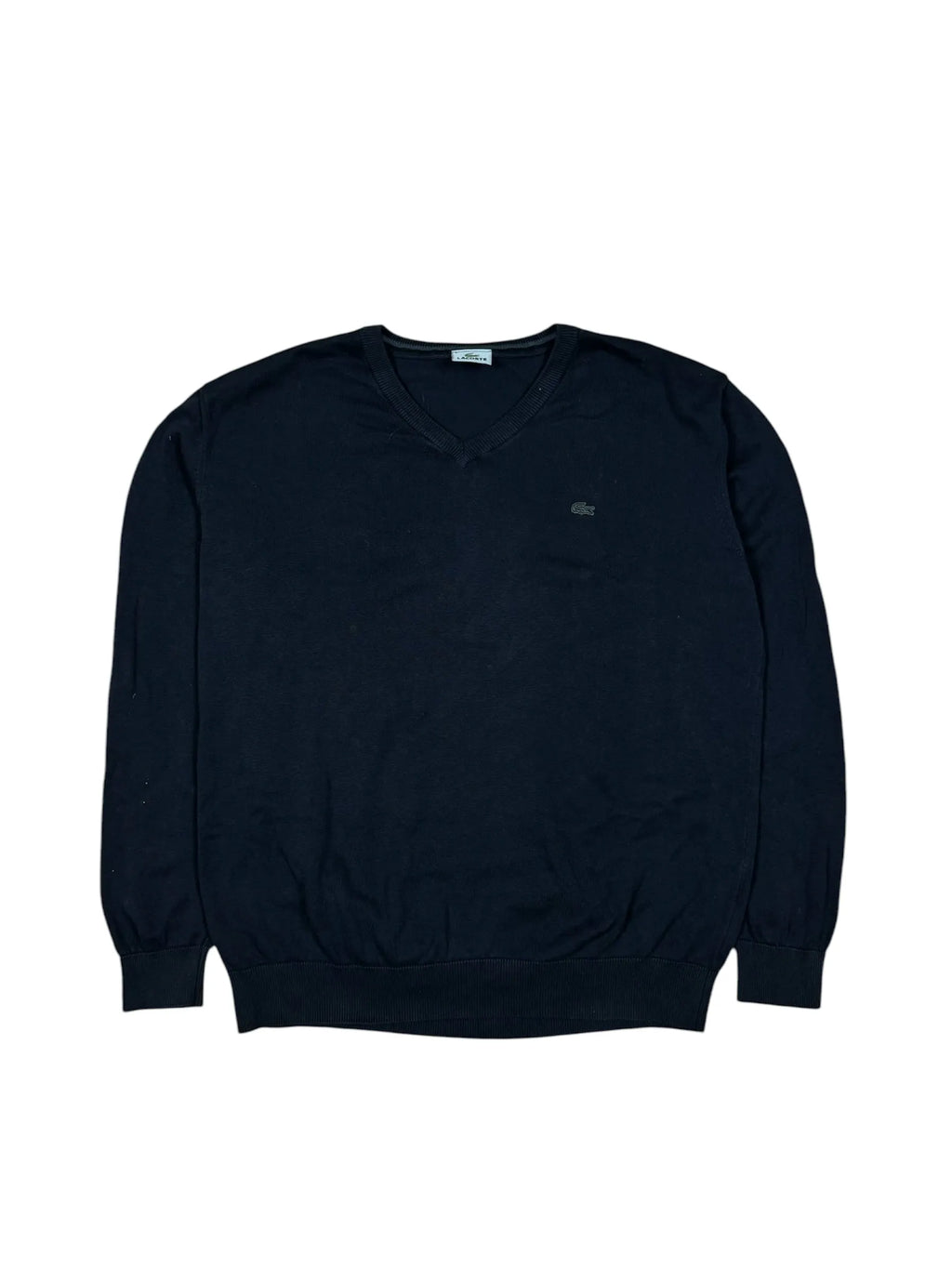 Dunkelblauer Lacoste Sweatshirt in Größe XL mit sportlich-elegantem Design.
