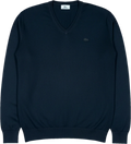 Lacoste Vintage Pullover in Dunkelblau, freigestellt