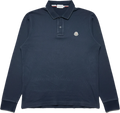 Polo vintage Moncler à manches longues bleu foncé Taille M