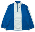 Nike Vintage Fleecejacke in Blau und Weiß, freigestellt