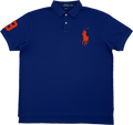 Ralph Lauren Vintage Poloshirt Dunkelblau Gr. 2XL