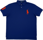 Ralph Lauren Vintage Poloshirt Dunkelblau Gr. 2XL
