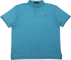 Ralph Lauren Vintage Poloshirt Hellblau Gr. 2XL
