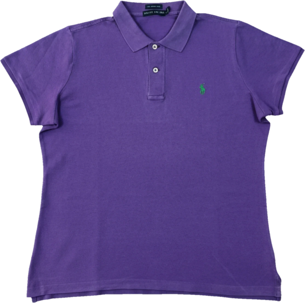 Ralph Lauren Vintage Poloshirt Lila Gr. XL