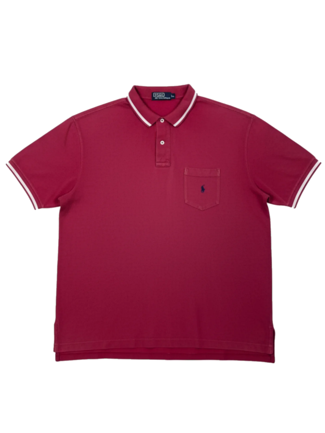 Ralph Lauren Vintage Poloshirt rot – freigestellt