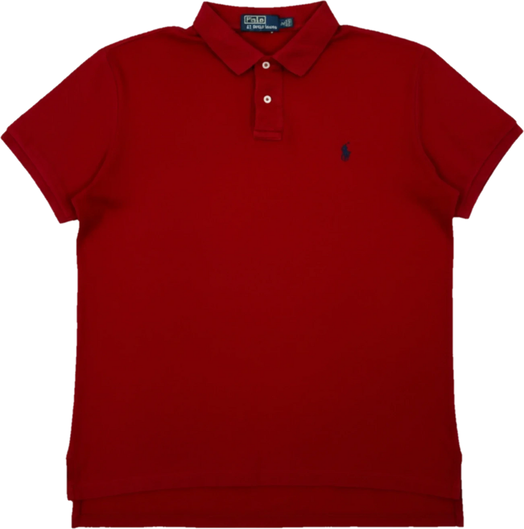 Ralph Lauren Vintage Poloshirt Rot Gr. L
