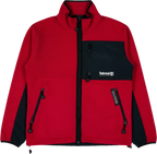 Veste polaire vintage Timberland rouge/noir Taille S