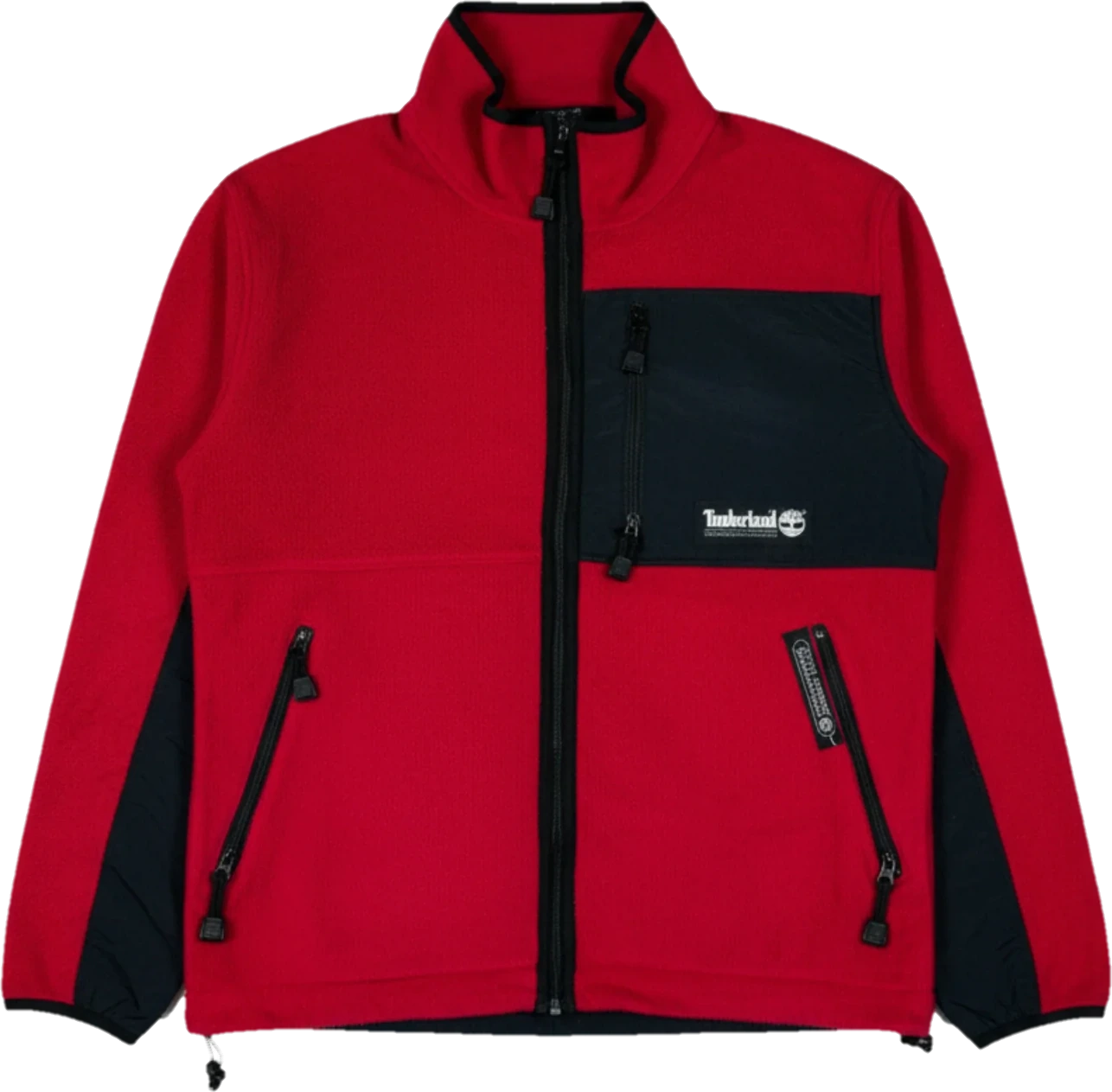 Timberland Vintage Fleecejacke Rot-Schwarz Gr. S