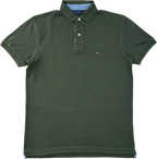 Polo vintage Tommy Hilfiger vert olive Taille M