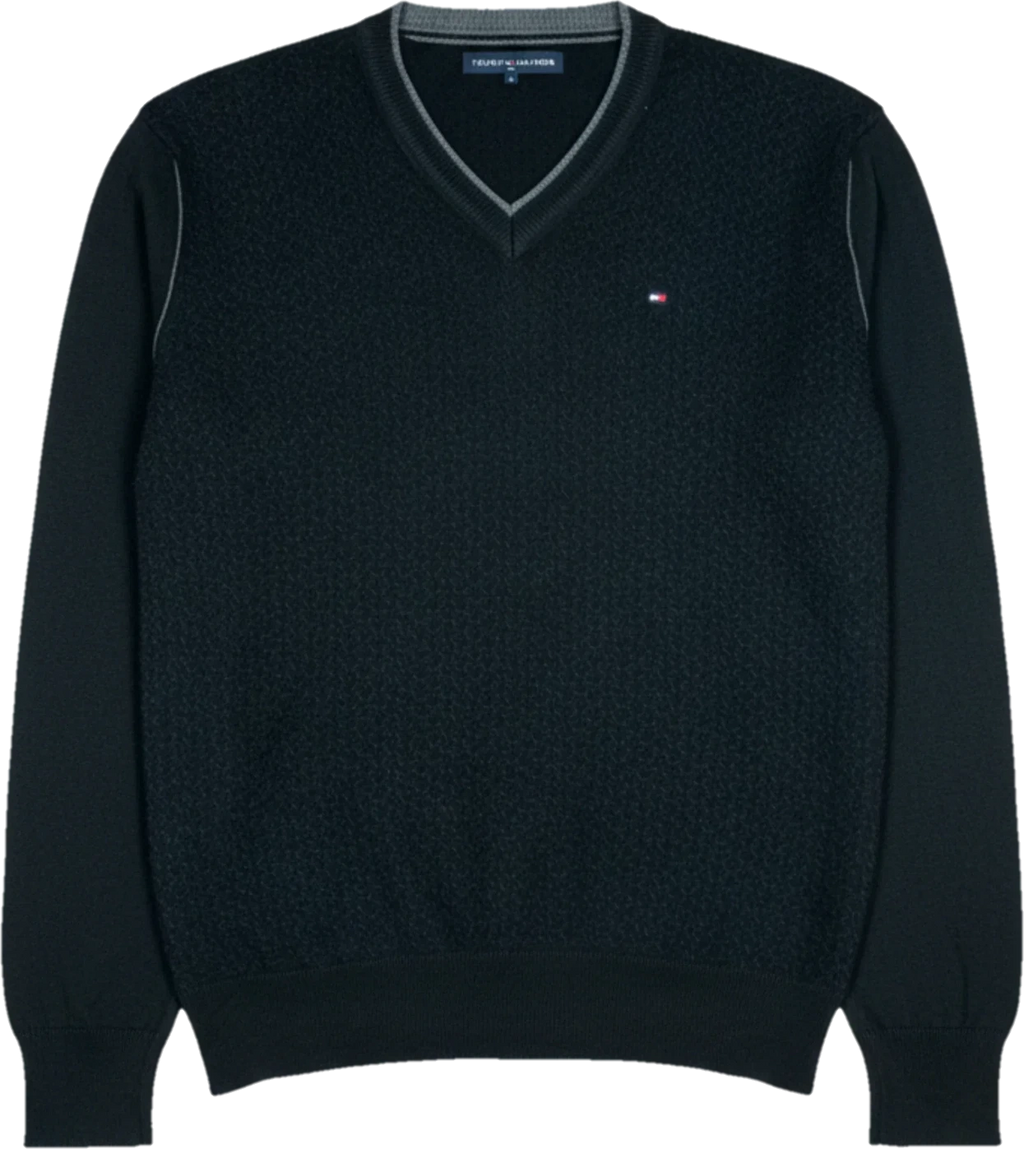 Sweat-shirt vintage Tommy Hilfiger noir Taille XL