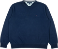 Sweat-shirt vintage Tommy Hilfiger bleu foncé Taille L