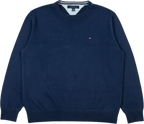 Sweat-shirt vintage Tommy Hilfiger bleu foncé Taille L