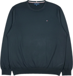 Sweat-shirt vintage Tommy Hilfiger noir Taille 2XL