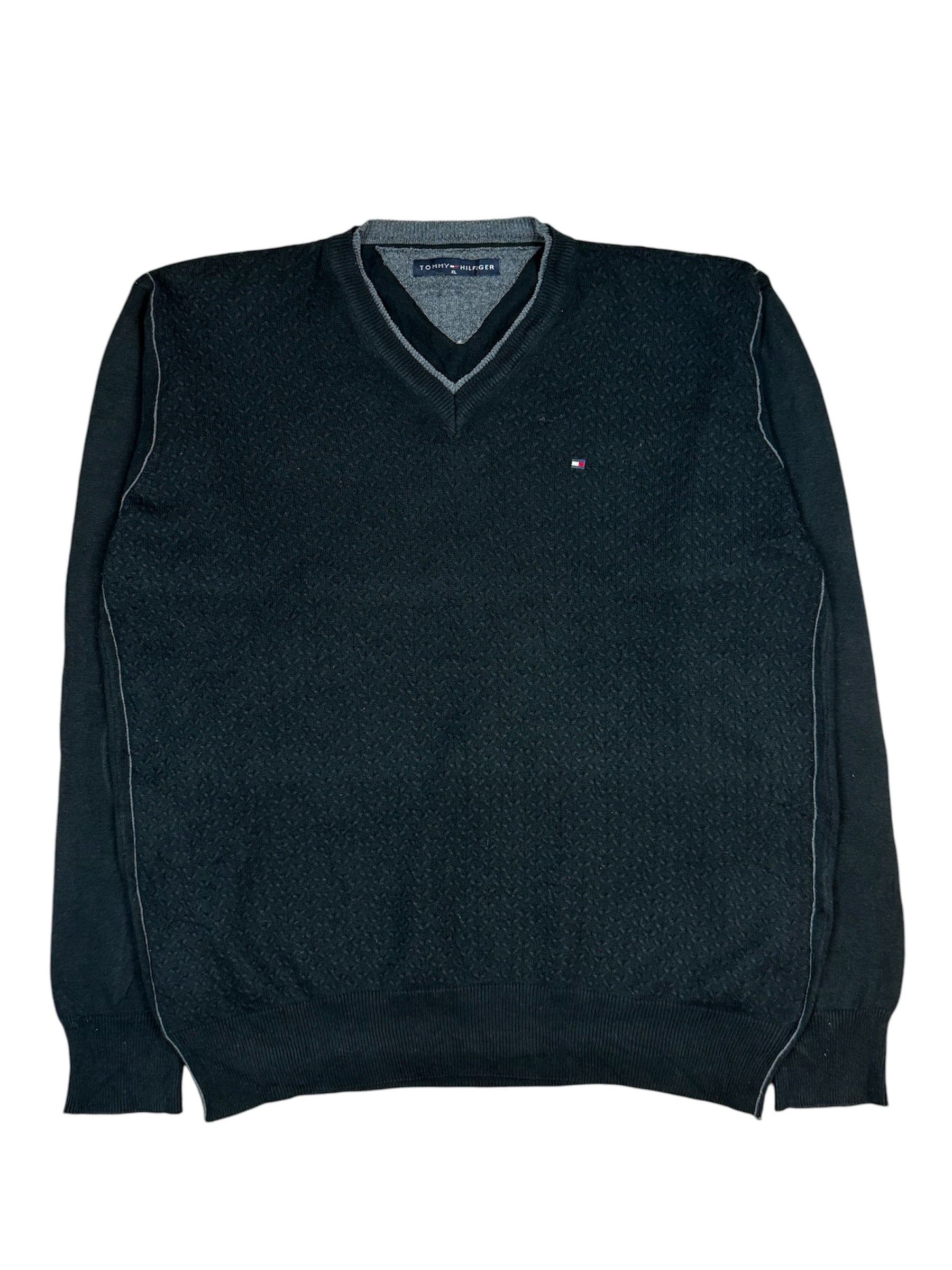 Tommy Hilfiger black sweatshirt XL, high-quality, stylish and comfortable.