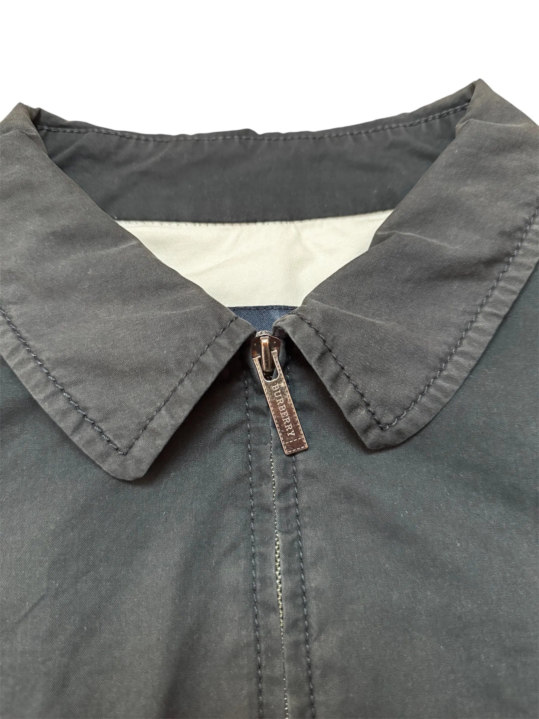 zip burberry intage jacket